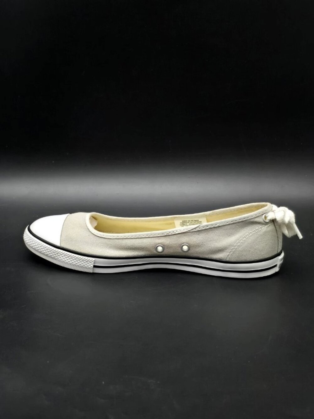 CONVERSE Chuck Taylor All Star Dainty Ballerina Grey Slip-On Women's Size 8 - Picture 9 of 12